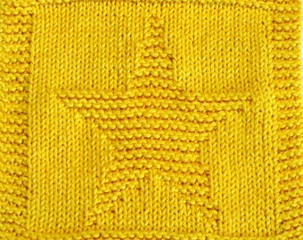 Knitting Cloth Pattern - LITTLE STAR - PDF