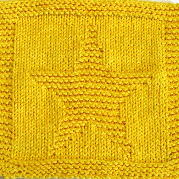 Knitting Cloth Pattern - LITTLE STAR - PDF