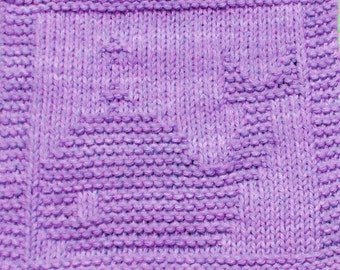 Knitting Cloth Pattern - WHALE - PDF