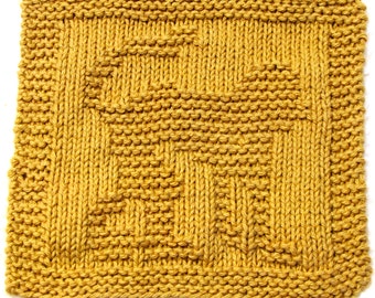 Knitting Cloth Pattern - MONKEY - PDF