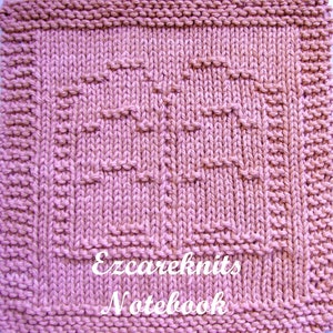 Knitting Pattern, Washcloth, blanket square, spa cloth, dishrag, facecloth, tea cloth, small cloth, dishcloth, small towel, notebook,