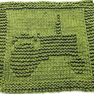 Knitting Cloth Pattern  TRACTOR -  PDF