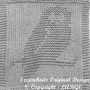 編み物パターン - 賢い老いたフクロウ - PDF