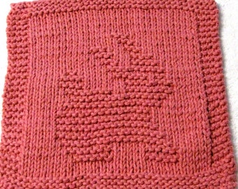 Knitting Cloth Pattern  - BUNNY - PDF