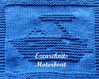 Knitting Cloth Pattern - MOTORBOAT