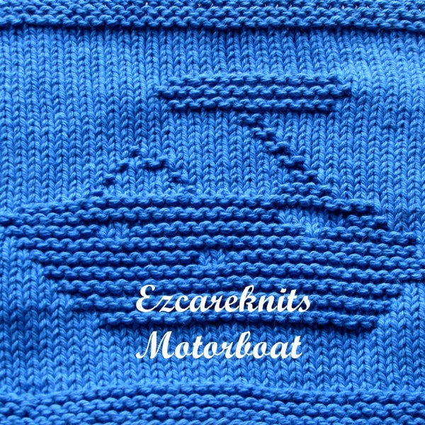 Knitting Cloth Pattern - MOTORBOAT