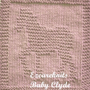 BABY CLYDE-Knitting Pattern, Face Cloth, Spa Cloth, Blanket Square, handicraft, Knit, Quick Knit, knitting, Washcloth, Needlecraft,