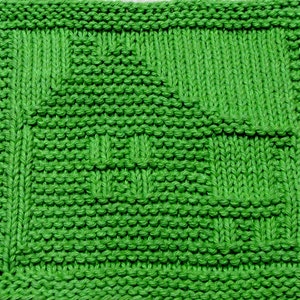 Knitting Cloth Pattern - HOUSE - PDF - Instant Download