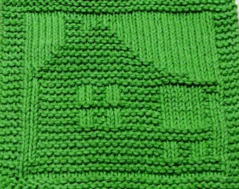 Knitting Cloth Pattern - HOUSE - PDF - Instant Download