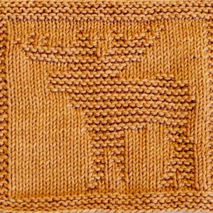 Knitting  Cloth Pattern  -  MOOSE -    PDF