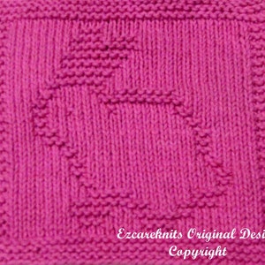 Knitting Cloth Pattern - HIPPITY HOP - PDF -