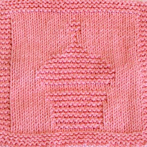 Knitting Cloth Pattern - BIRTHDAY CUPCAKE - PDF