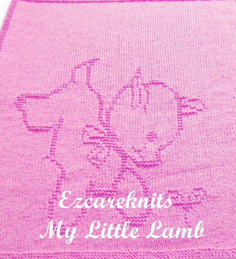 MY LITTLE LAMB Baby Blanket Baby blanket knitting pattern/ Etsy