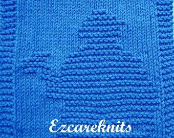 Knitting Pattern – FIREFIGHTER, Washcloth, dishcloth, face cloth, spa cloth, children cloth, fun cloth, beginners knitting pattern, easy