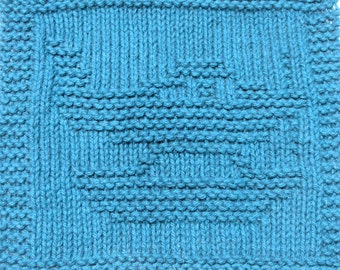Knitting Cloth Pattern  - SEAPLANE  - PDF
