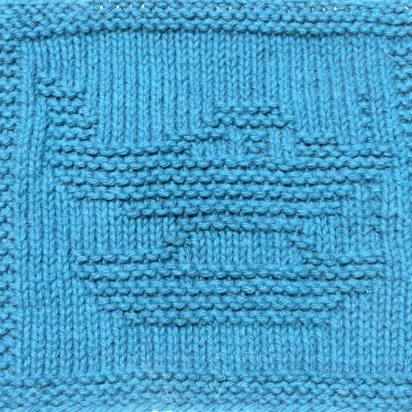 Knitting Cloth Pattern  - SEAPLANE  - PDF