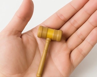 Set of 10- Miniature Judge’s Gavel – Tiny Replica Hammer