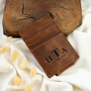 Bester Vater aller Zeiten, personalisierte Brieftasche, benutzerdefinierte Kartenhalter, Geschenk des Vaters, schlanke RFID-Geldbörse, Geschenk für Vater, Geburtstagsgeschenk, Weihnachtsgeschenk