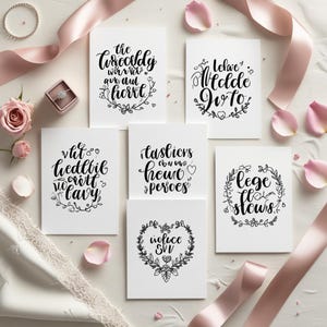 6 Wedding Love Quotes SVG PNG Bundle – Romantic Couple Sayings for Cricut, Sublimation & DIY Gifts