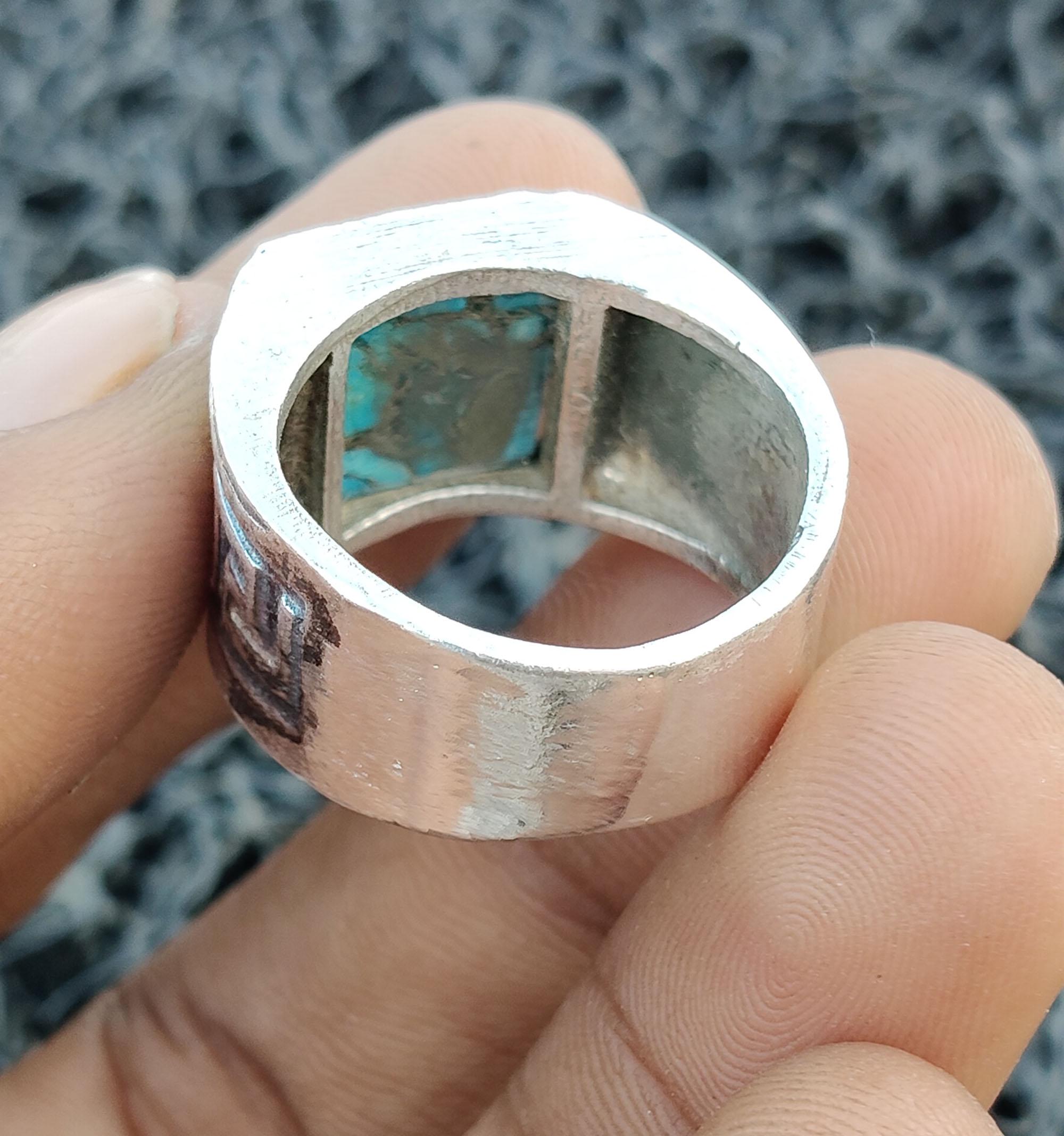 Handmade Gemstone Turquoise Ring, 925 Sterling Silver Statement Ring - Etsy