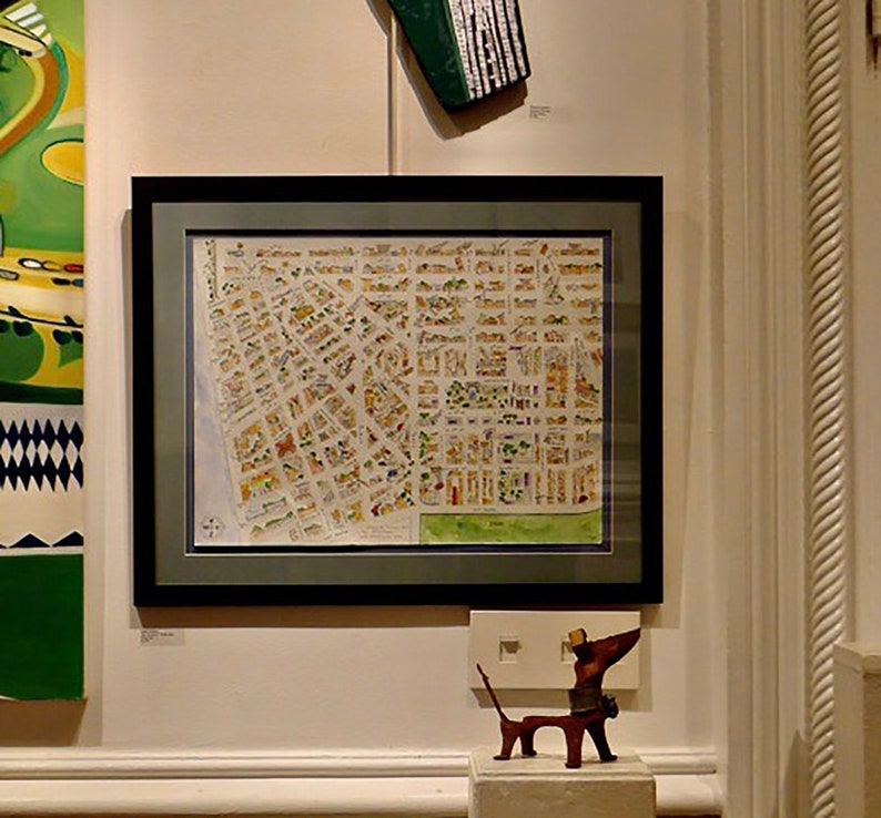 The Greenwich Village Poster Map NYC Etsy