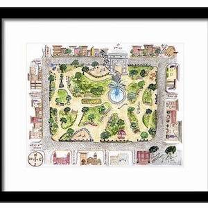 Washington Square Park in Watercolor (NYC)
