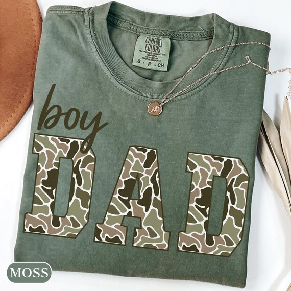 Comfort Colors®Duck Camo Print Boy Dad Shirt,New Dad Gift,Fathers Day Gift