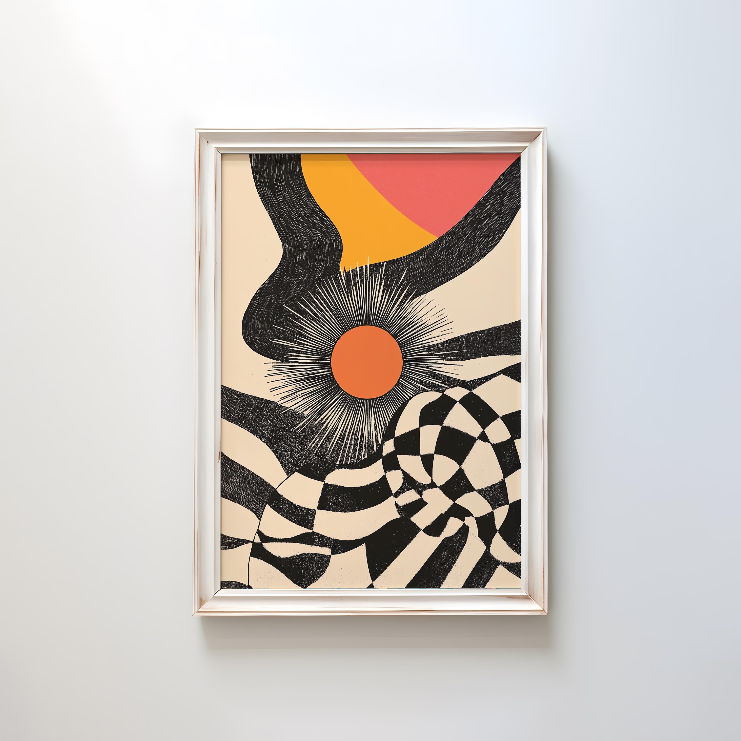 ブリジット・ライリー　アイアタック アートポスター A2版 Bridget riley poster - Etsy 日本