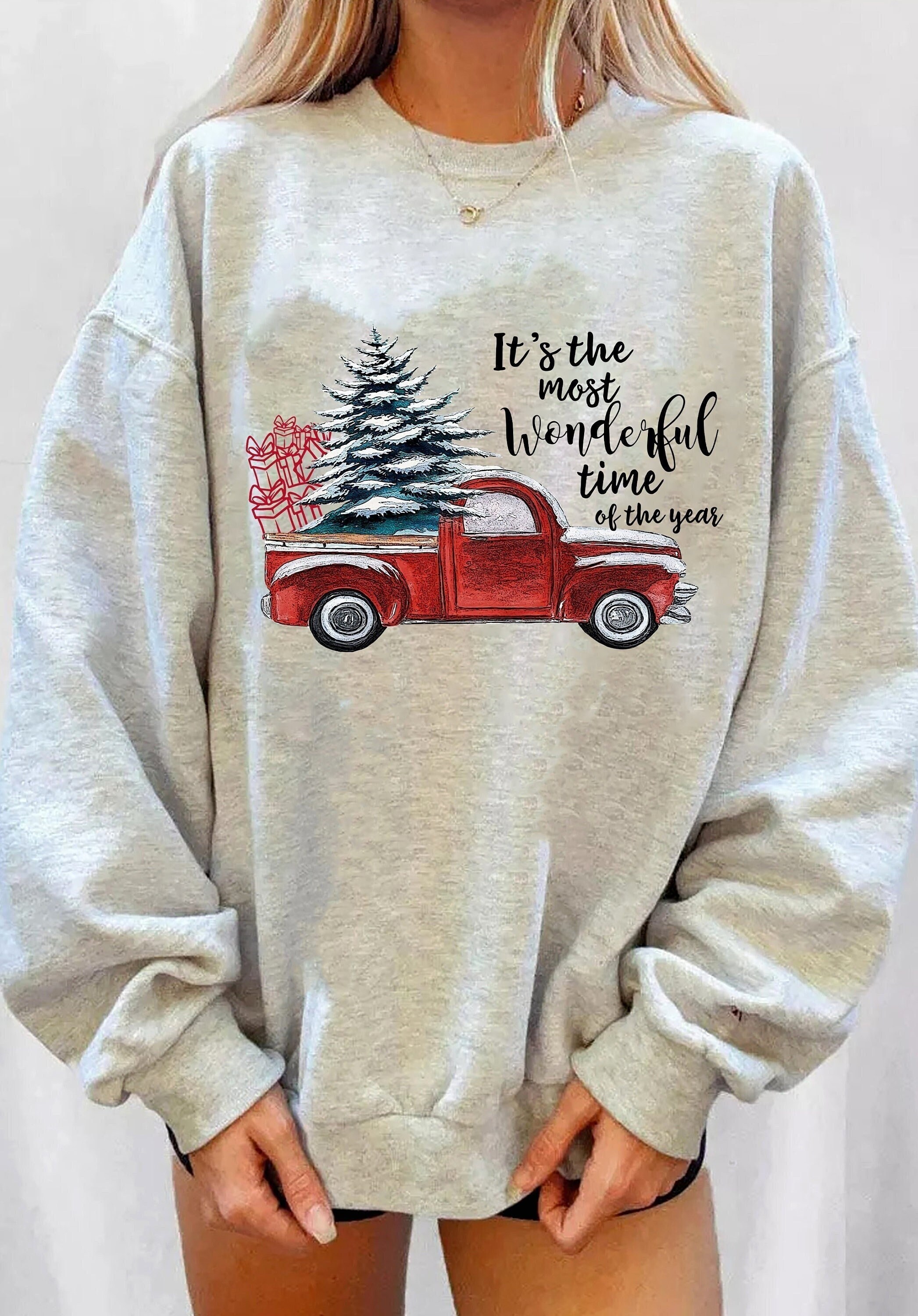 Red Truck Sweater - Etsy