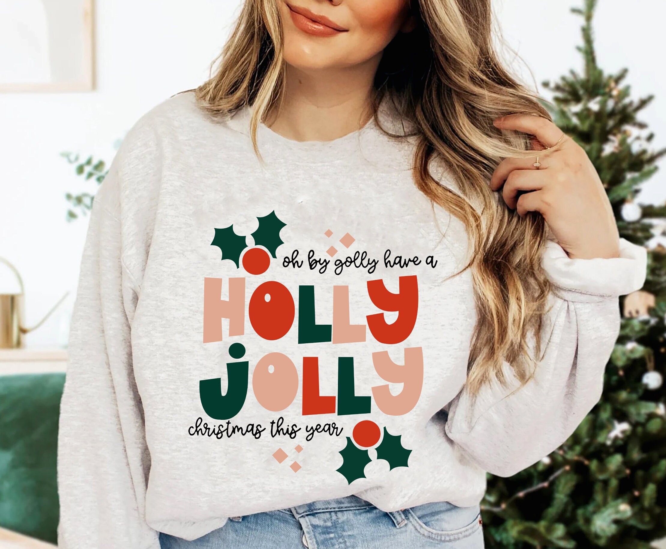Holly Jolly Sweater - Etsy