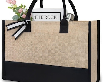 Customizable Handmade Jute Tote Bag for Women