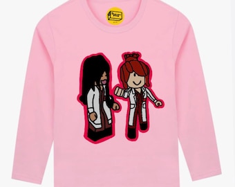 Roblox Girls Long Sleeve Graphic Shirt - The Science Club/Pink