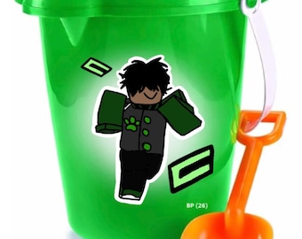 Roblox Beach Bucket and Shovel - Calvin/Green/Orange