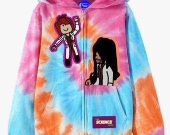 Roblox Girls Tie Dye Zip-Up Jacket Kids