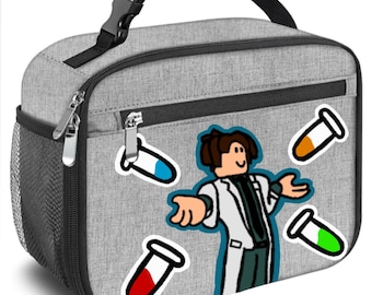 Roblox Glow In The Dark Lunch Box - Grey/Multi