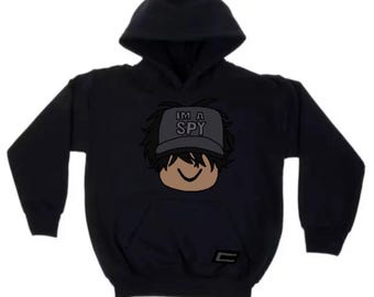 Roblox Kids Black I’m A Spy Hoodie