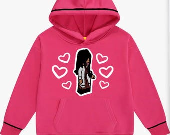 Roblox Girls Pullover Cecilia Hoodie - Pink/Black