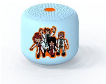 Roblox Portable Mini Bluetooth Waterproof Speaker - Sky Blue/Orange