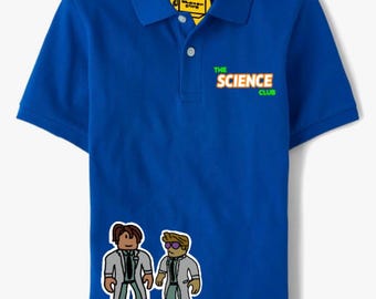 Roblox Kids Blue Polo Shirt - The Science Club Boys