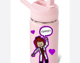 Roblox Girls Pink/Purple Graphic 12oz Bottle