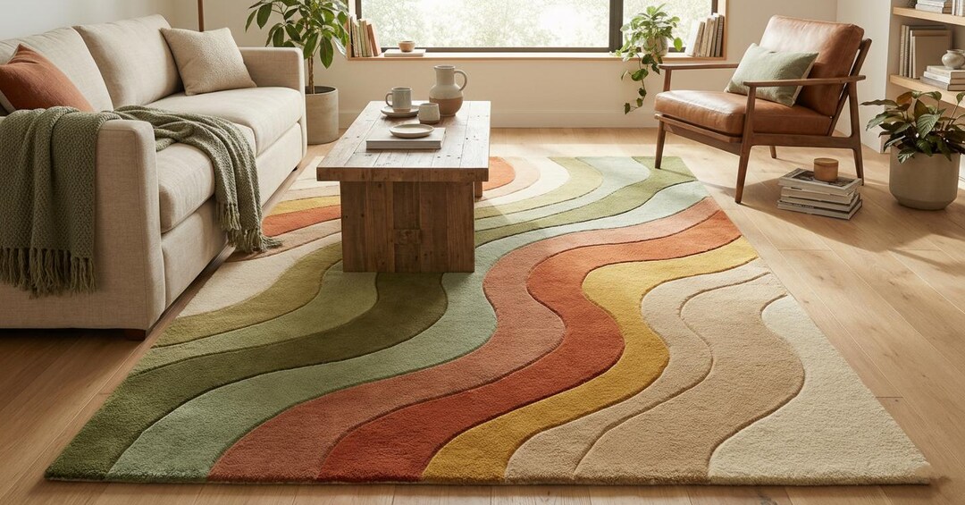Hand Tufted Wool Rug | Modern Geometric Area Rug | Contemporary ...