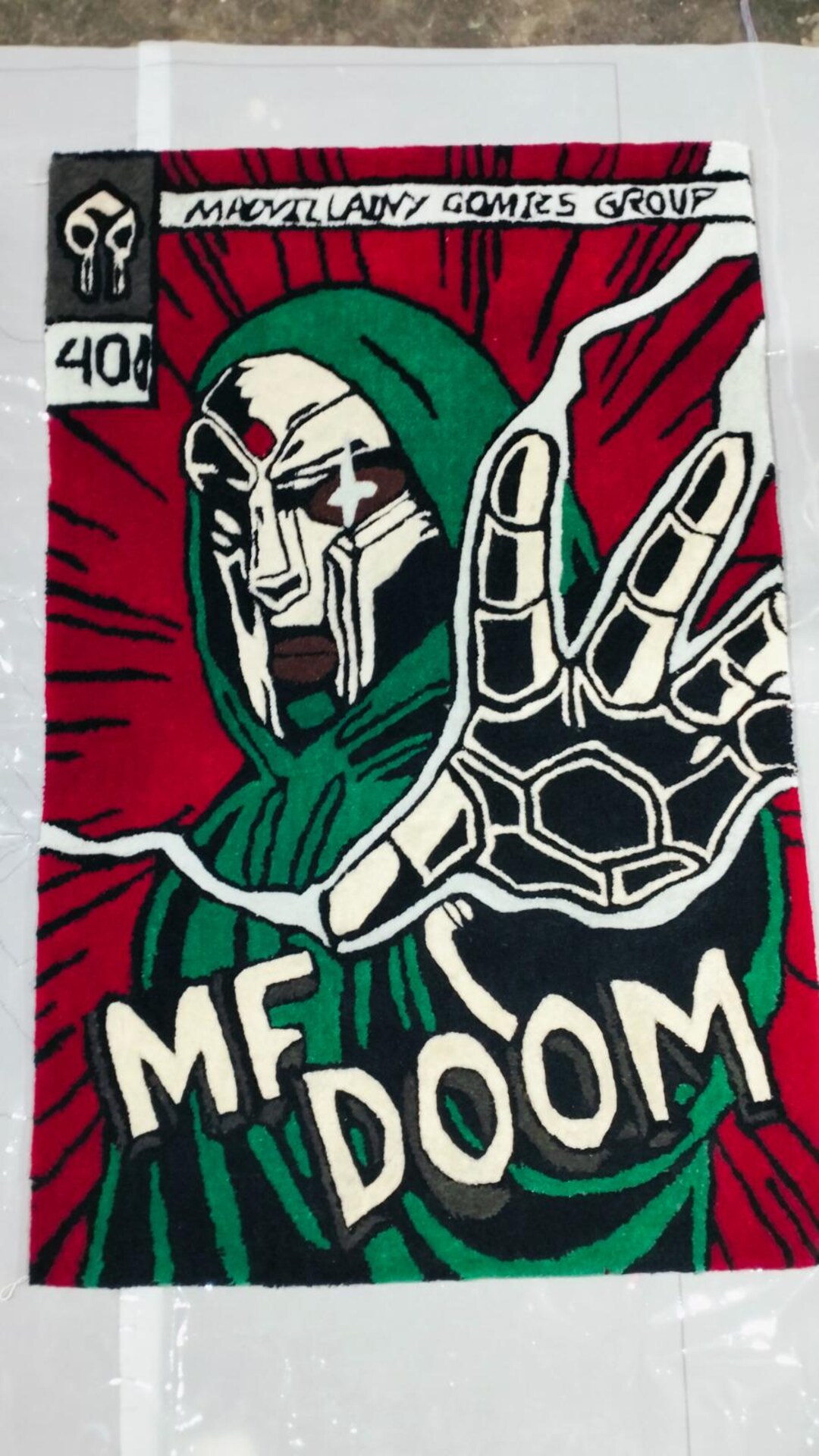 MF DOOM Rug 2 X 3 | Hip Hop Rapper Rug | MF Doom Art Rug | Rap Music ...