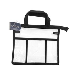 Clear Zippered Storage Bags, See Thru Transparent Totes with