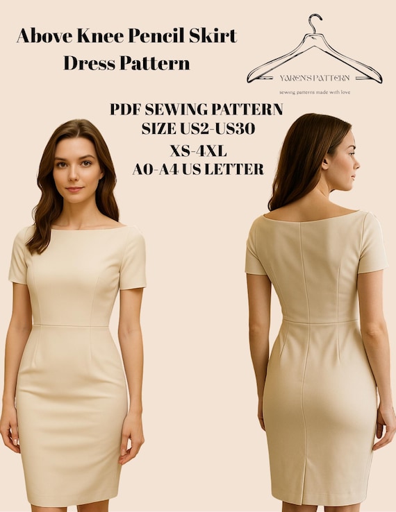 slim fit dress slacks Black Fitted Pencil Skirt – Olivia Dress main image 1