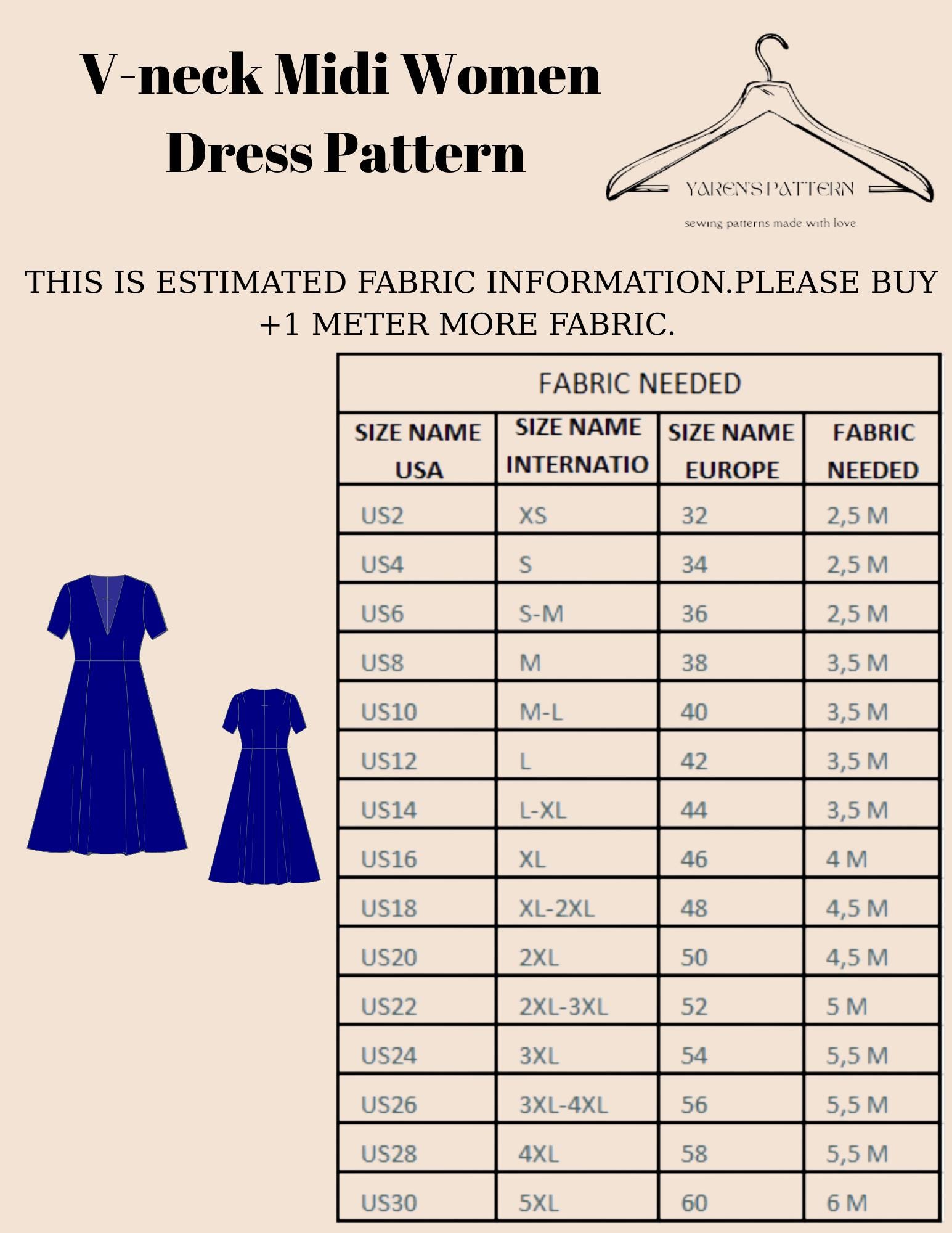 how much fabric do i need for a midi dress How much fabric do I need? Simplifi Fabric