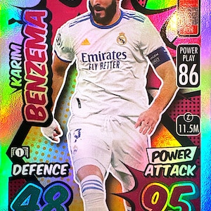 Karim BENZEMA, Hero Limited Edition, Topps MATCH ATTAX Real Madrid football card