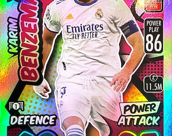 Karim BENZEMA, Hero Limited Edition, Topps MATCH ATTAX Real Madrid football card