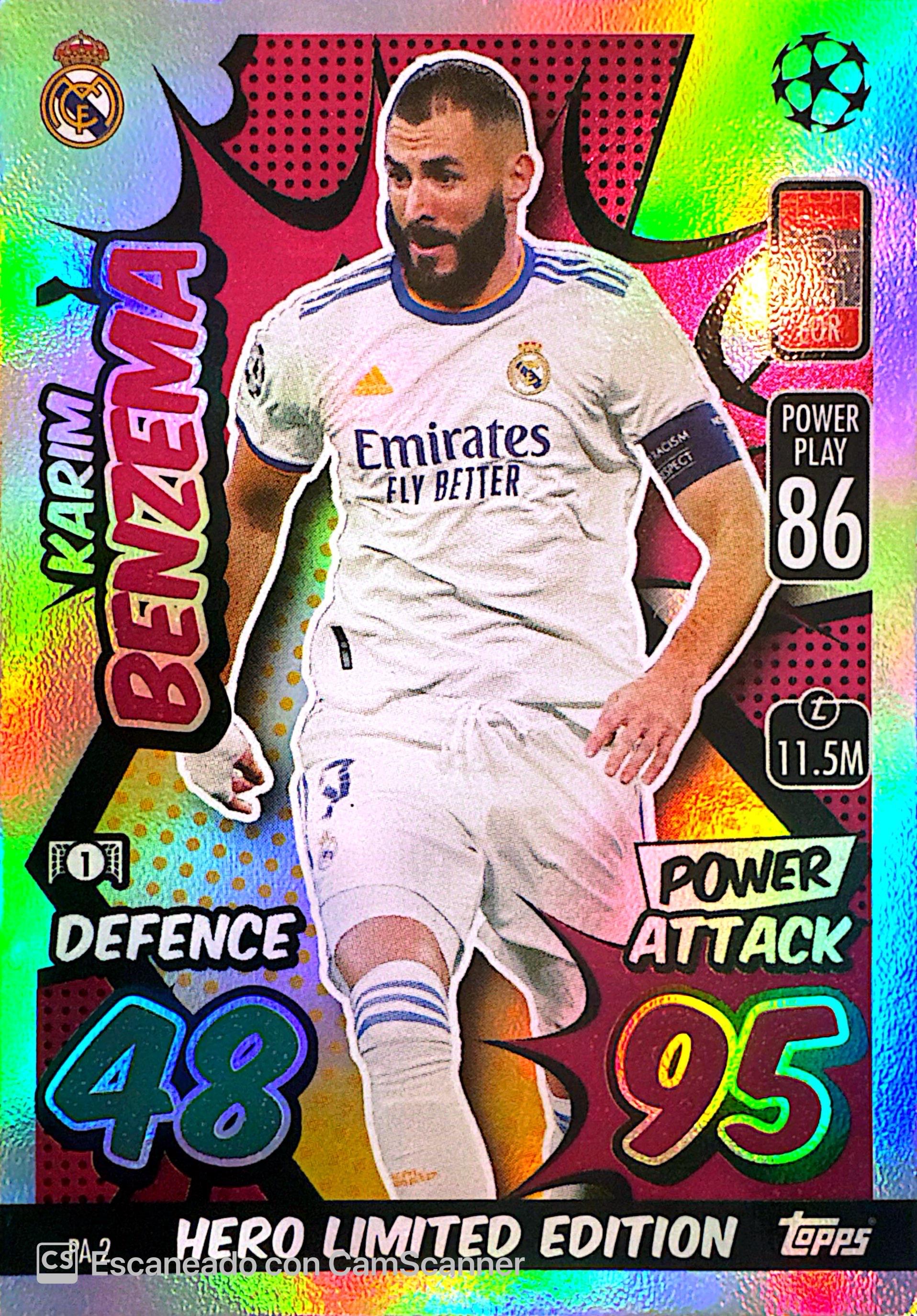 Karim BENZEMA, Hero Limited Edition, Topps MATCH ATTAX Real Madrid