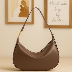 Large Leather Tote Bag – Women’s Genuine Leather Shoulder Bag, Casual Crossbody Handbag for University Students & Daily Commuting