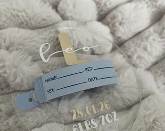 Personalized Baby Hospital Bracelet Keepsake, Newborn Memory Box Accessory